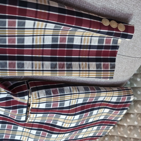 Coronet Men's Vintage Plaid Tailored Wool Blend Blazer. - Picture 3 of 10